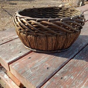 Brown Oval Basket fruit candy flowers crafts